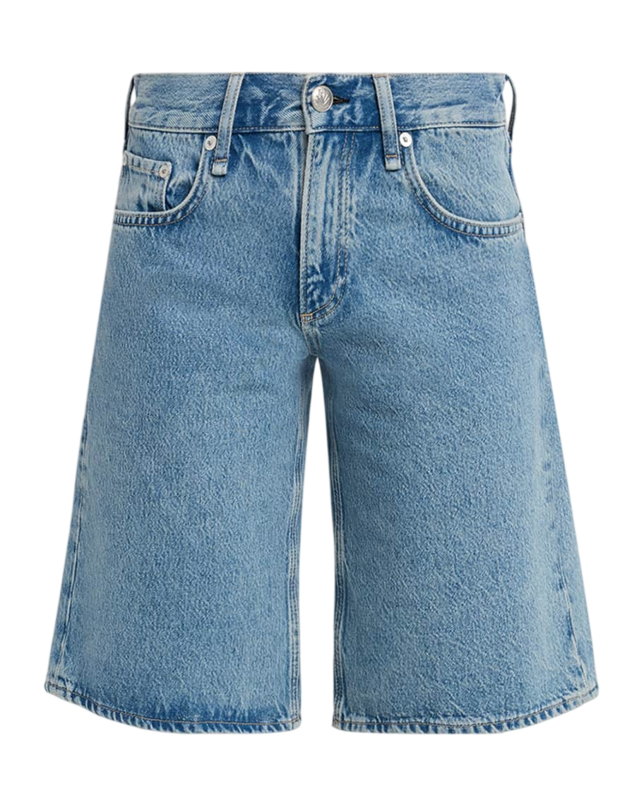 Ariel Low-Rise Denim Shorts