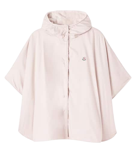 Logo reversible teddy cape