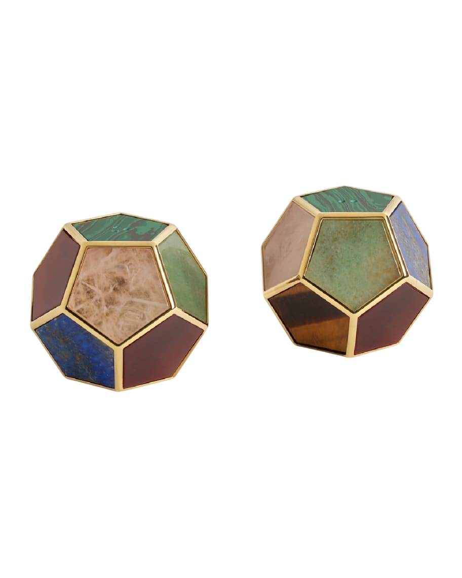 Multi-Stone Pentagon Spice Jewels, Set of 2
