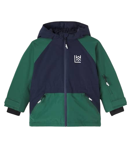 Kalle logo hooded ski jacket