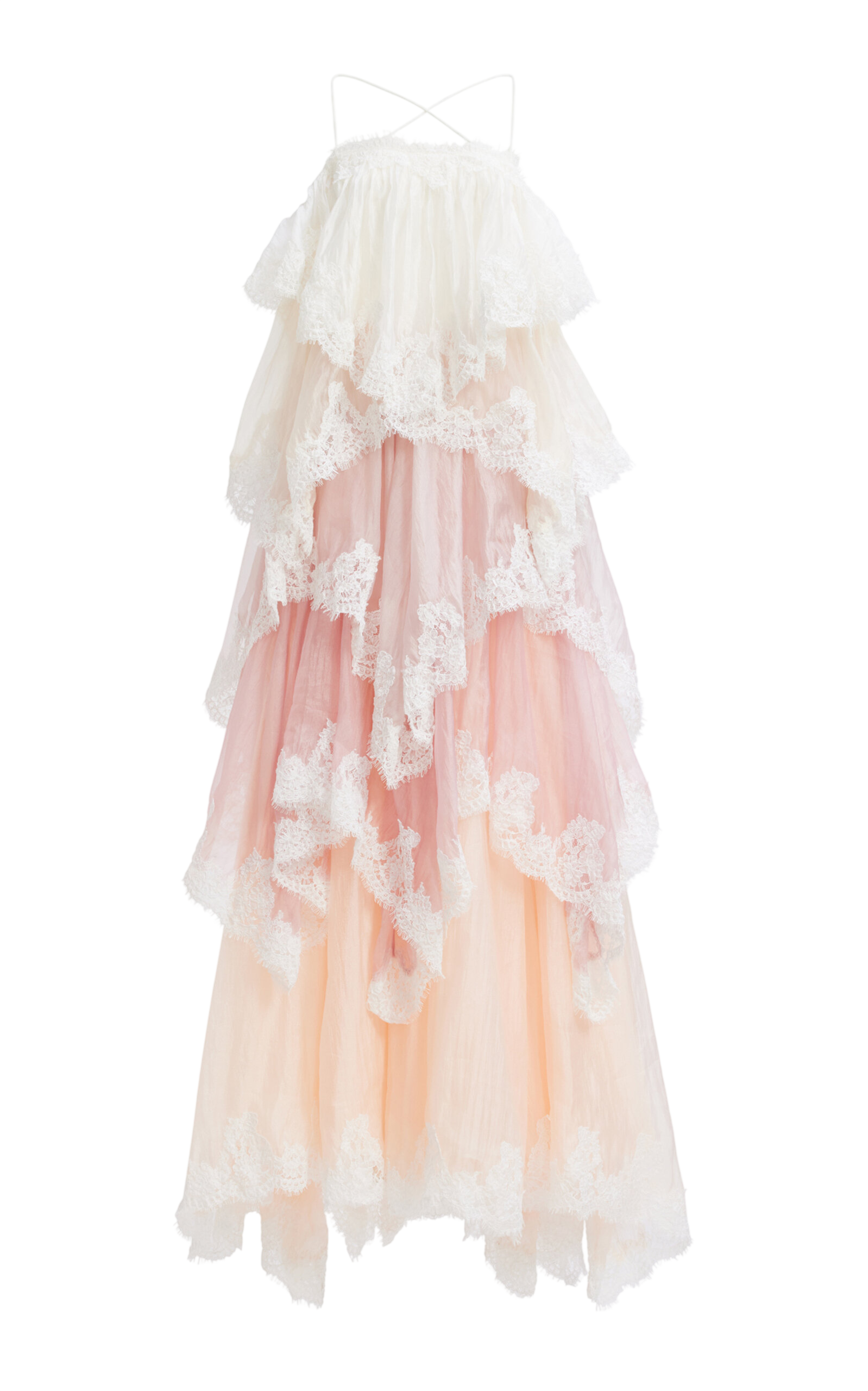 Ophelia Lace-Trimmed Gown