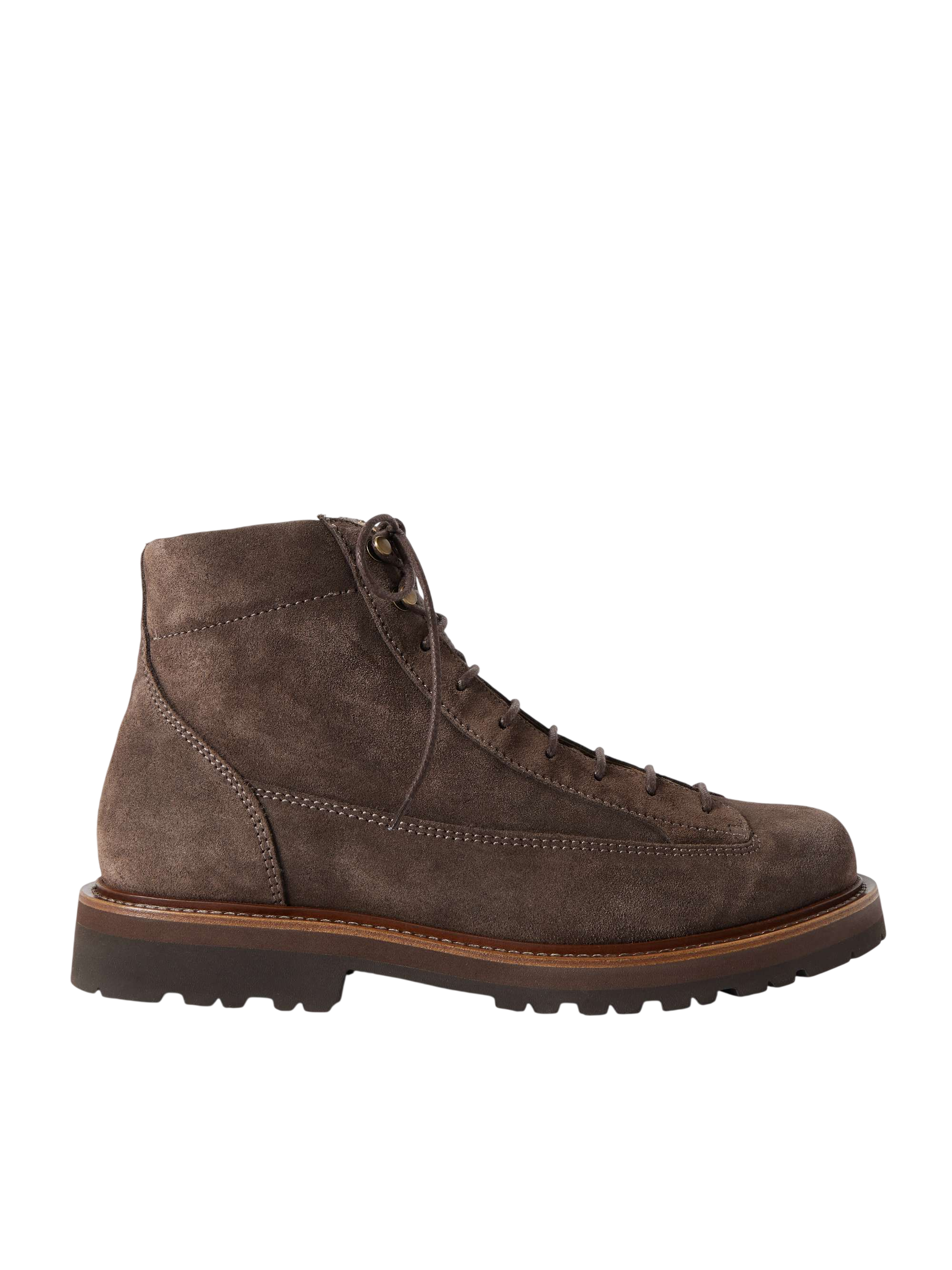 Suede Lace-Up Boots