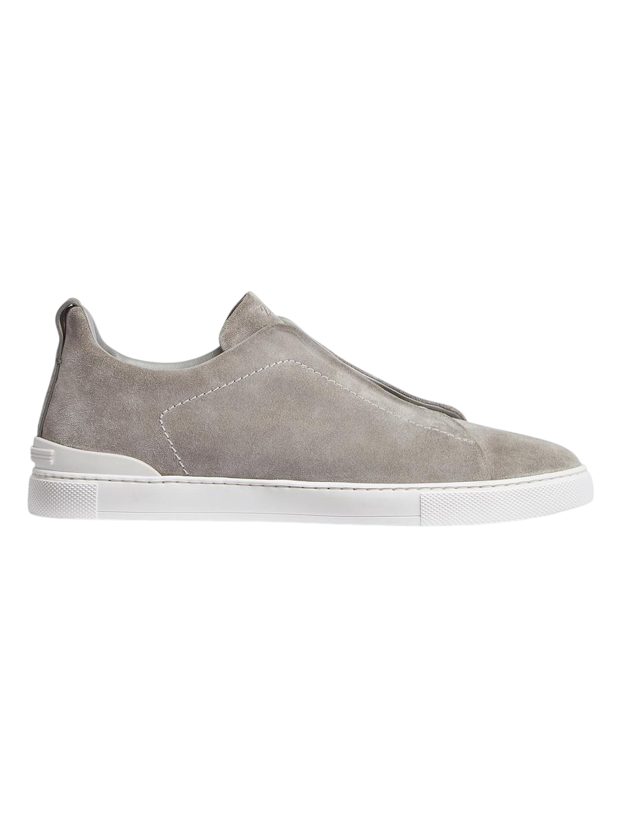 ZEGNA Suede Triple Stitch Sneakers | Saks Fifth Avenue