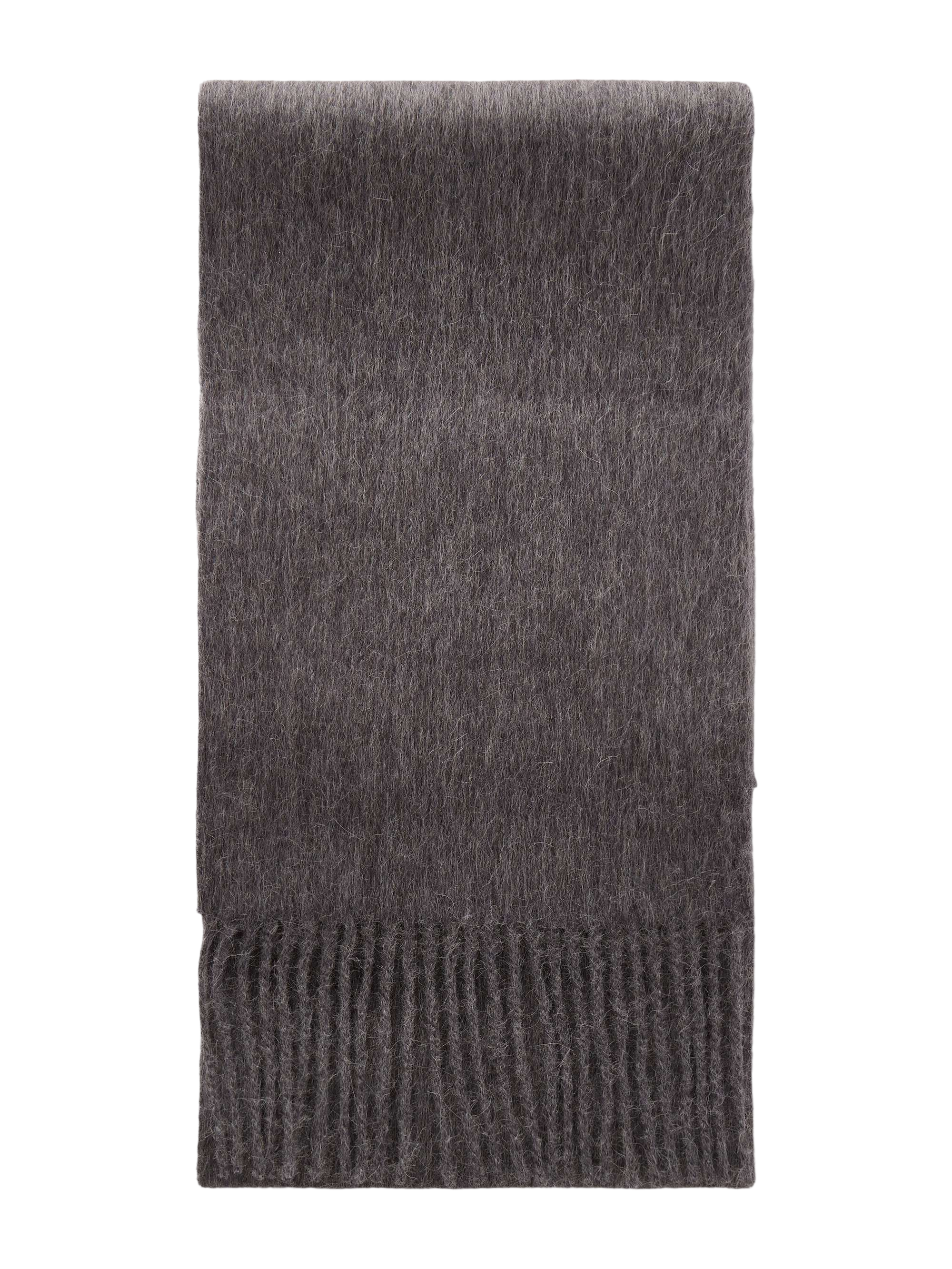 Vinnie Fringed Logo-Embroidered Alpaca and Wool-Blend Scarf