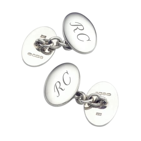 Classic Double Domed Sterling Silver Cufflinks