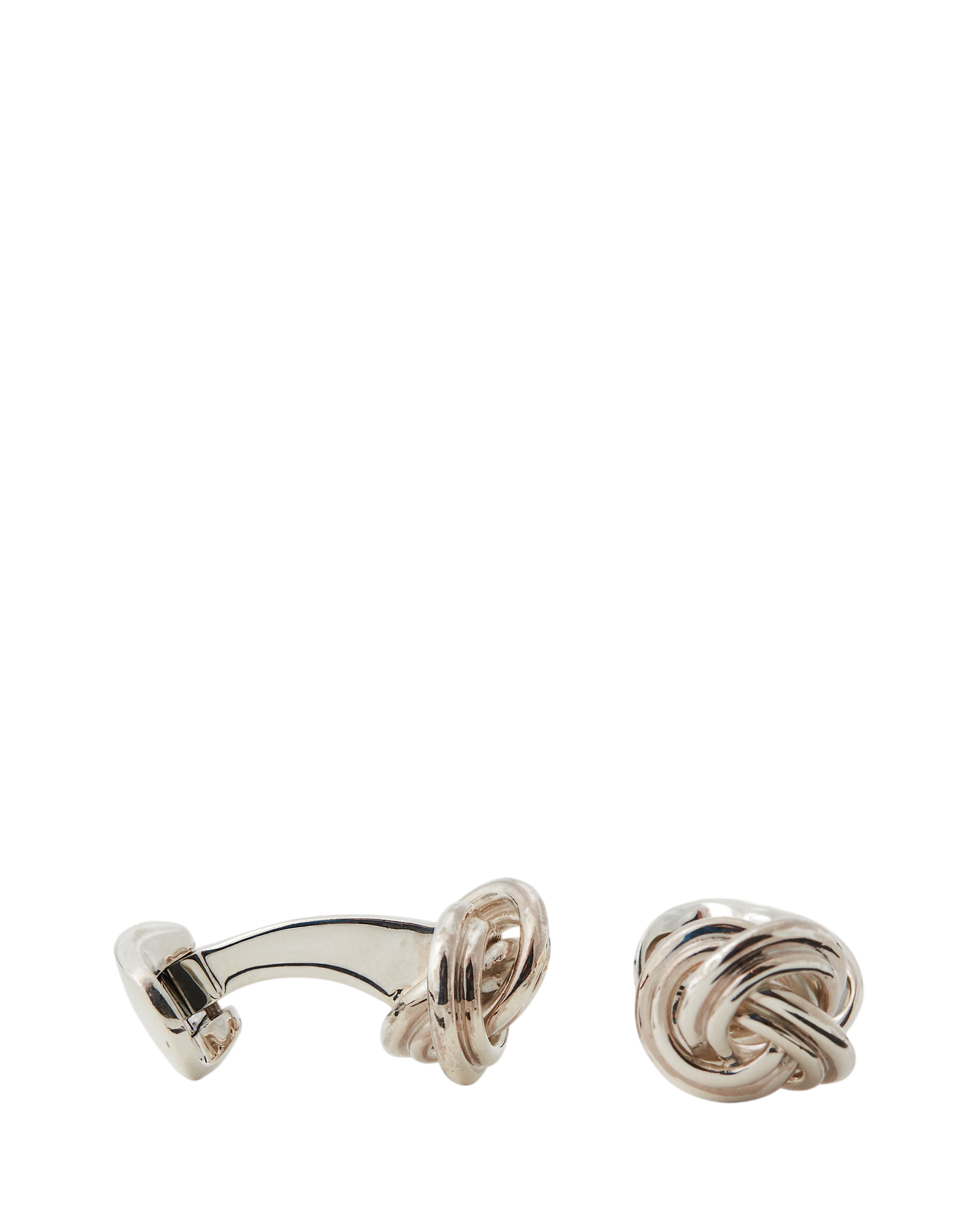 Sterling Silver Knot Cuff Links
