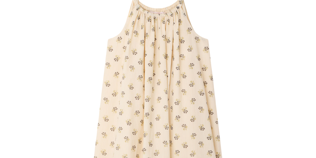 Eloise dress in organic dobby cotton voile