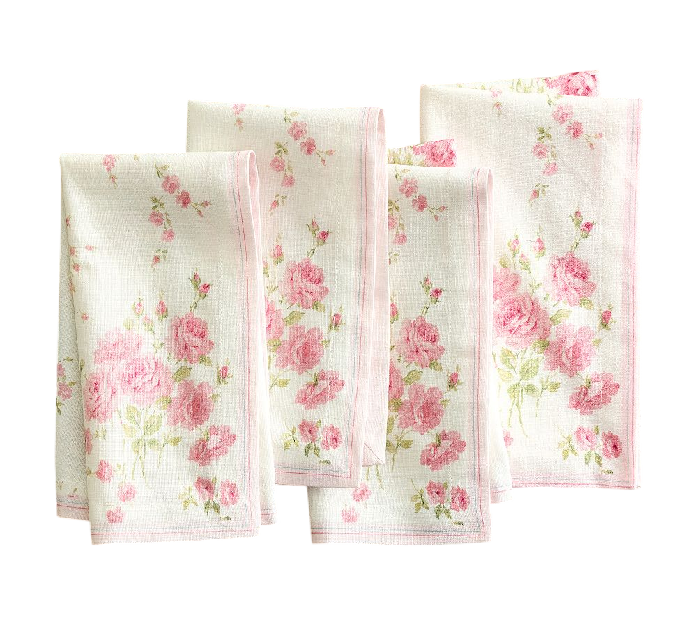 LoveShackFancy Floral Printed Napkins - Set of 4