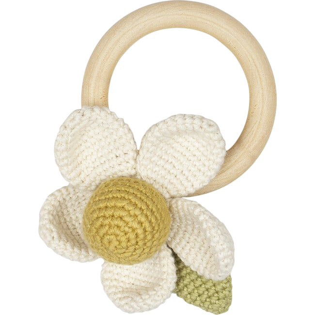 Crochet Rattle, Flower