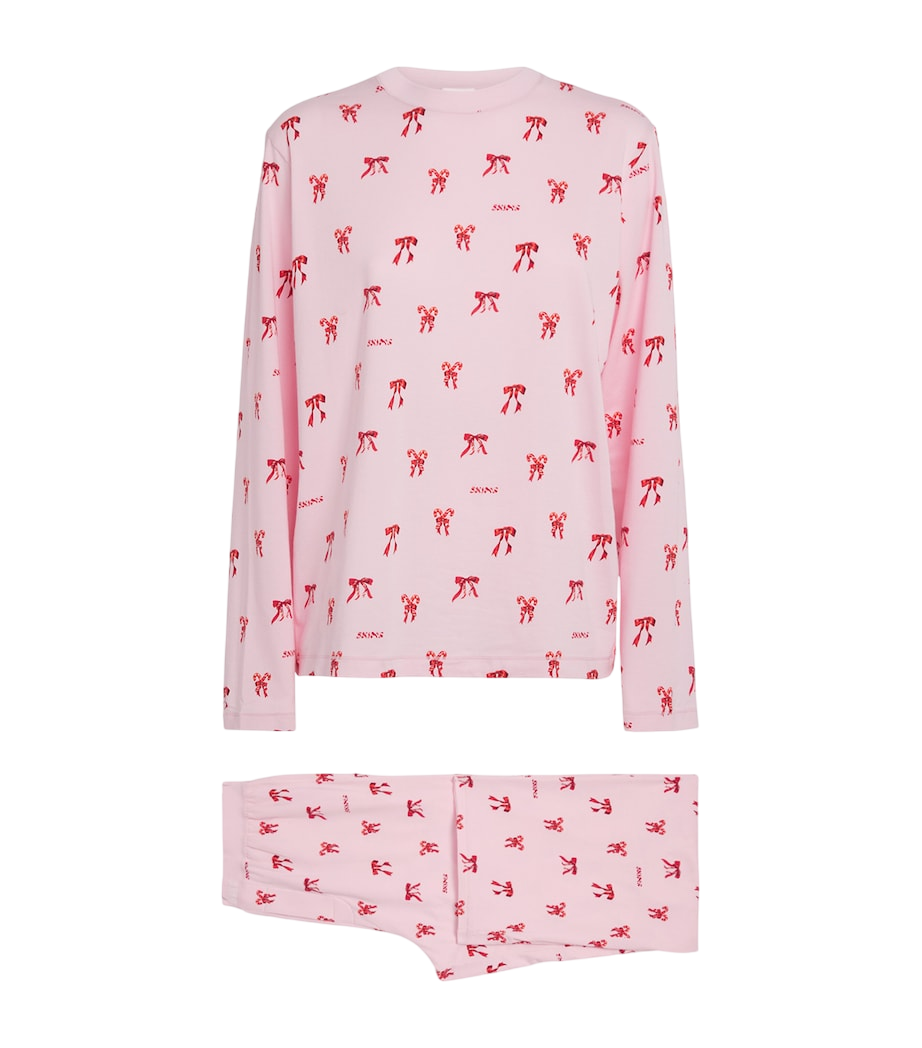 Multi Boyfriend Long-Sleeve and Trouser Pyjama Set