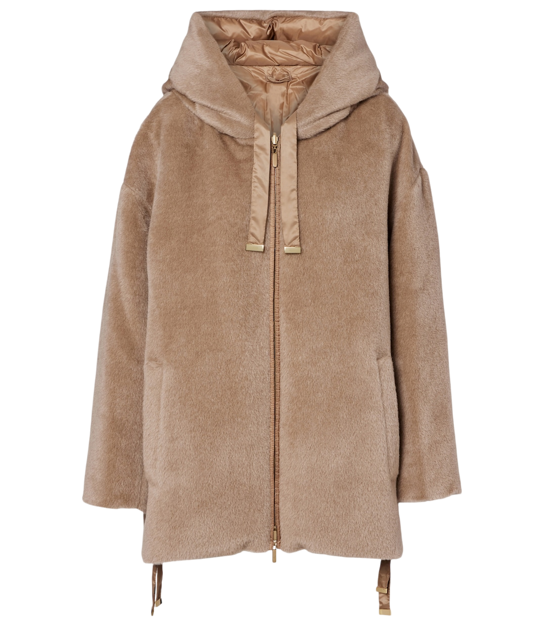 Olivia reversible alpaca and wool down jacket