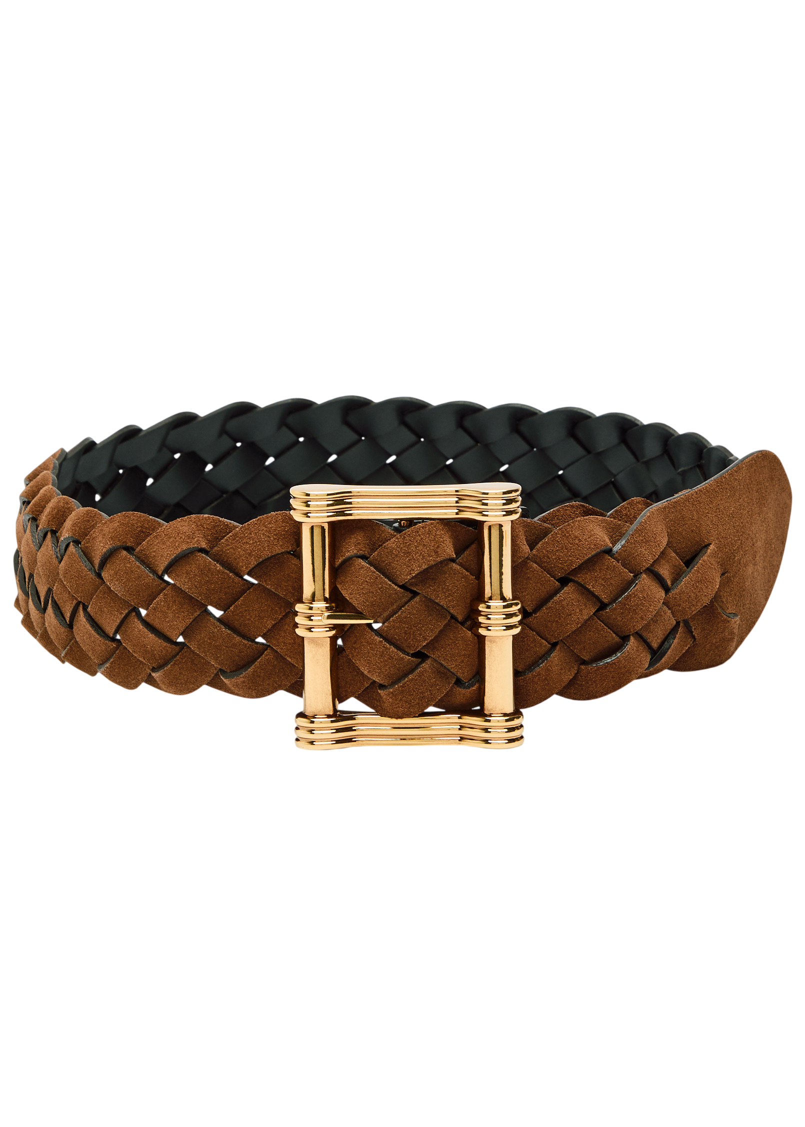 Reversible braided suede belt