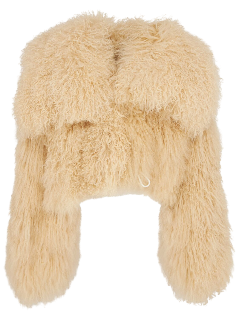 Mongolian fur short coat