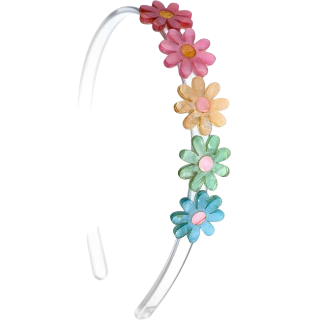 Daisies Pastel Shimmer Headband