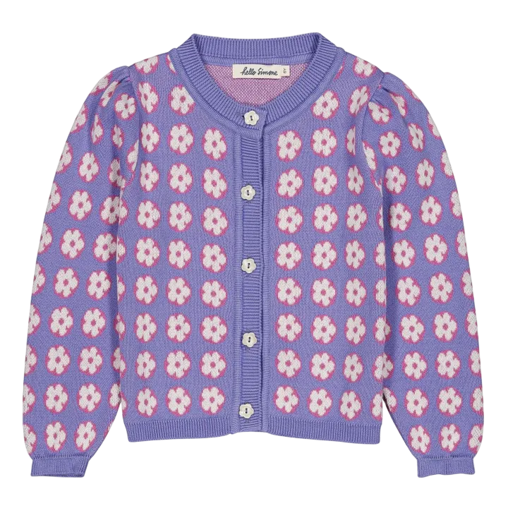 Lison Fleuri cardigan | Lavender