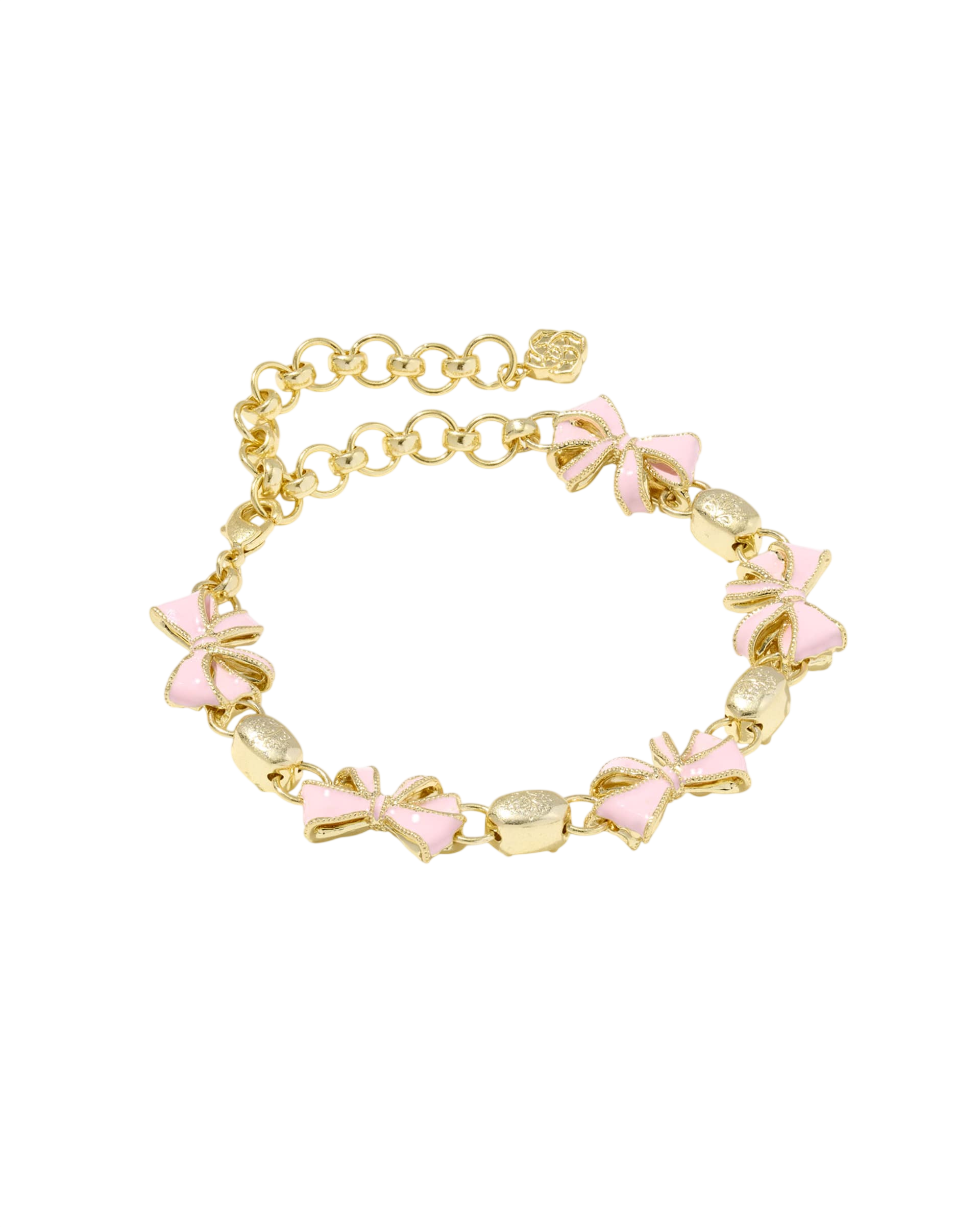 Bow Gold Delicate Chain Bracelet