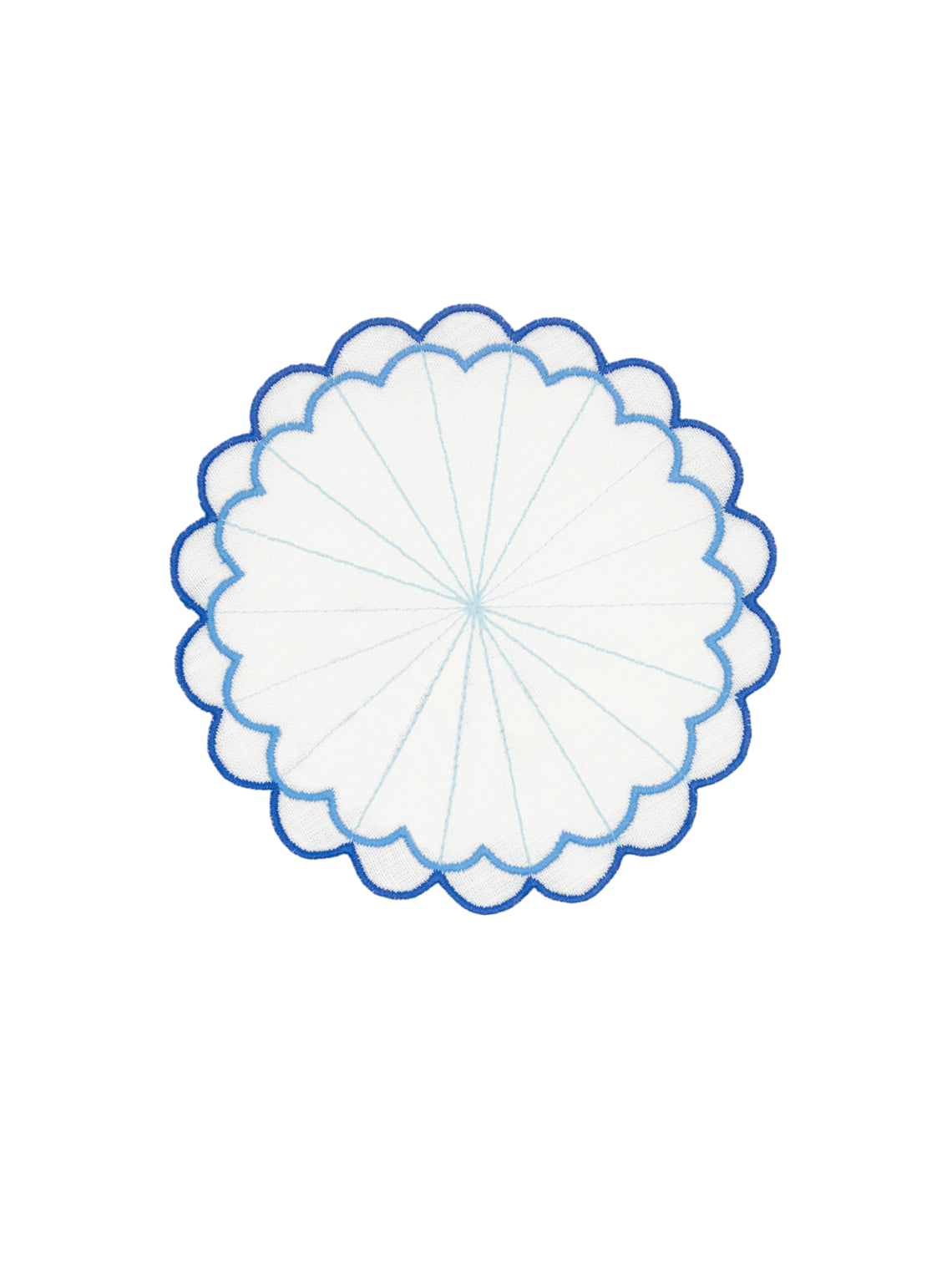 Escamas Embroidered Linen Coasters (Set of 6)