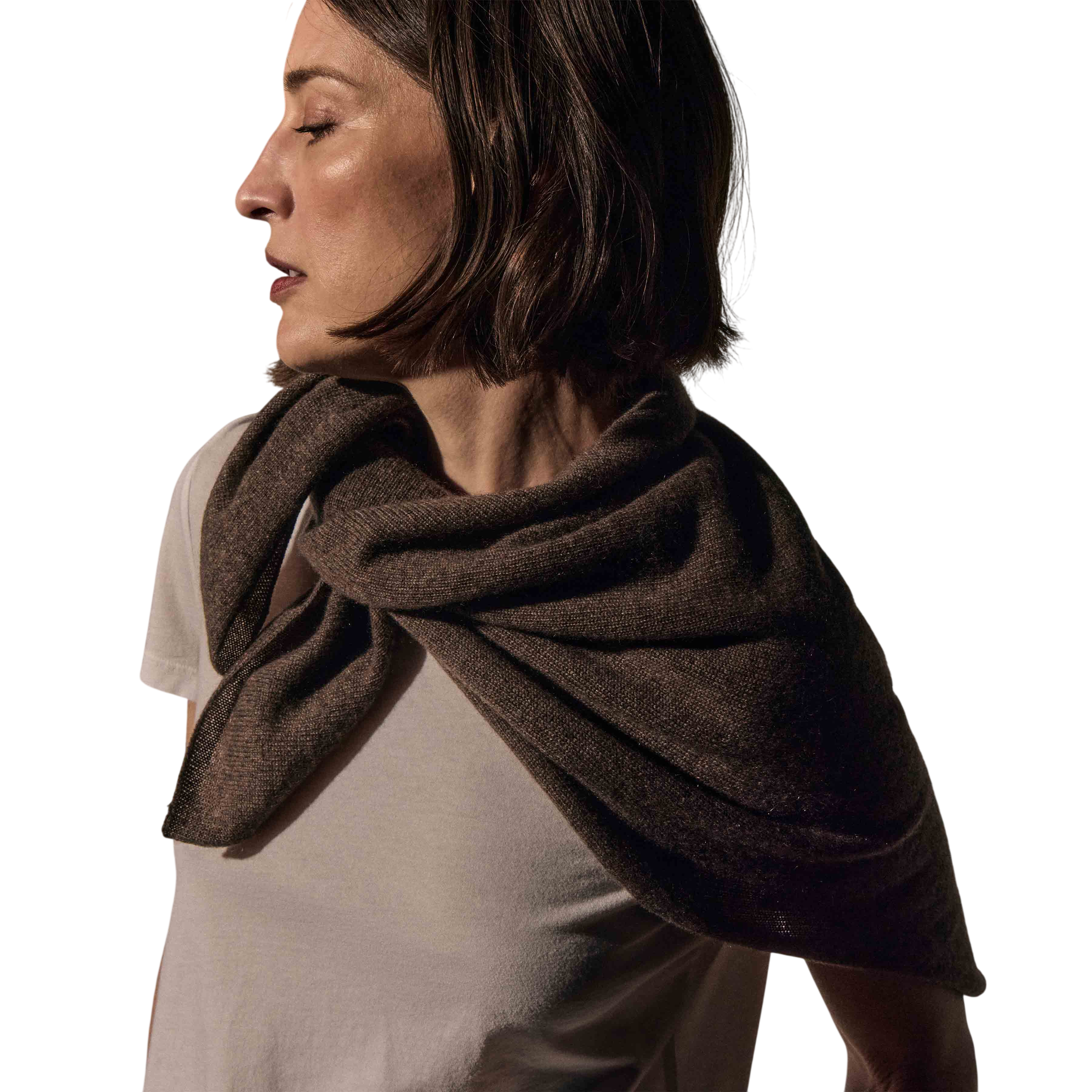 Open Knit Cashmere Scarf