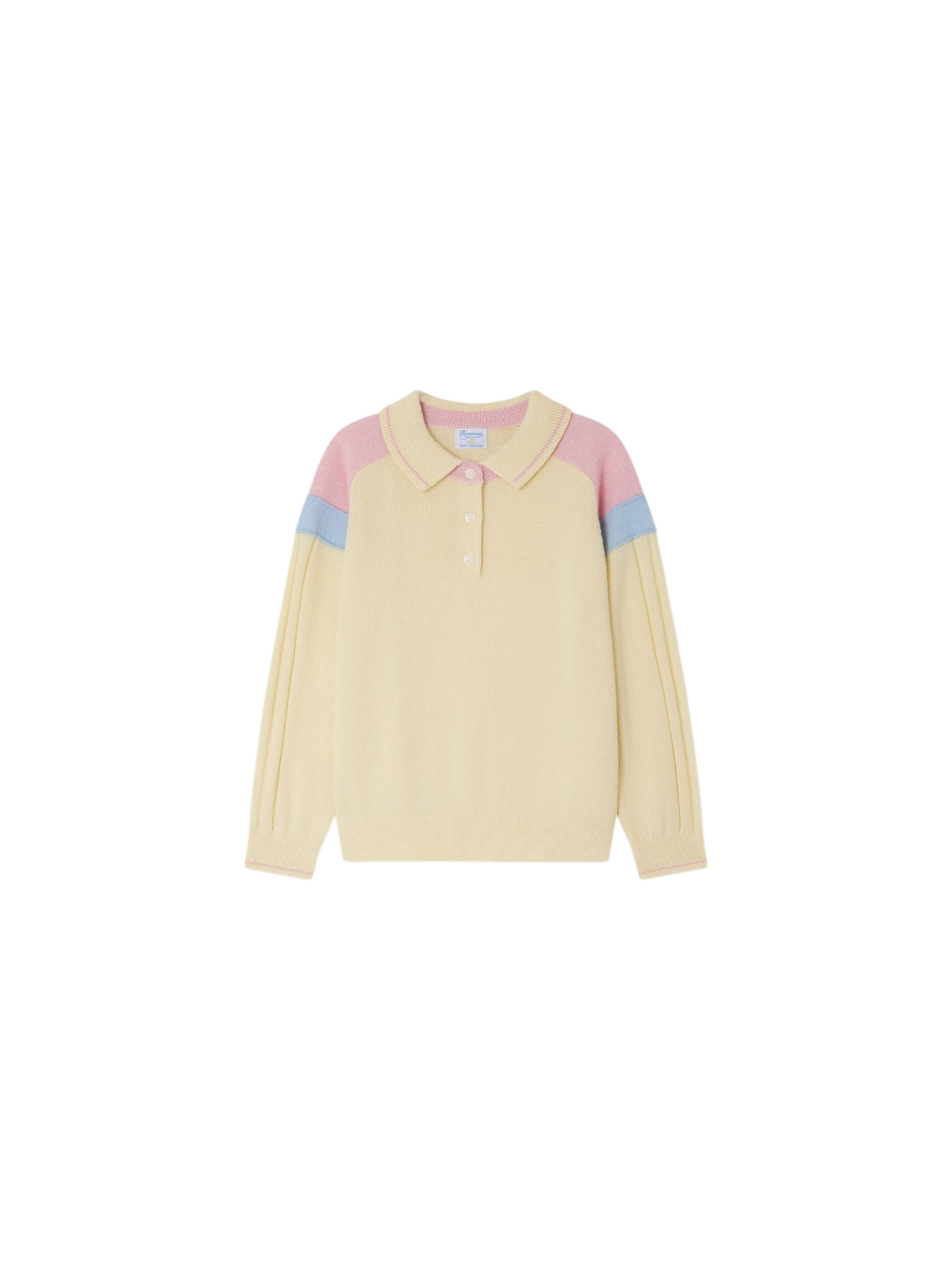 Bonpoint x Guest in Residence Lynsey color-blocked cashmere polo neck sweater