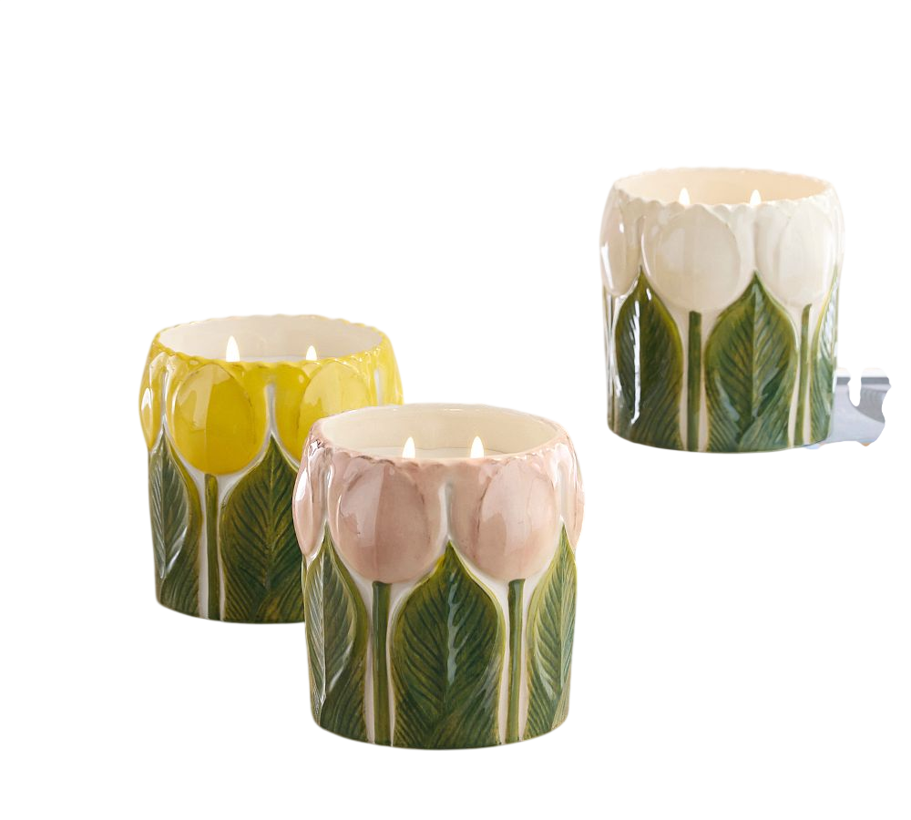 Vintage Tulip Candle - Flower Market