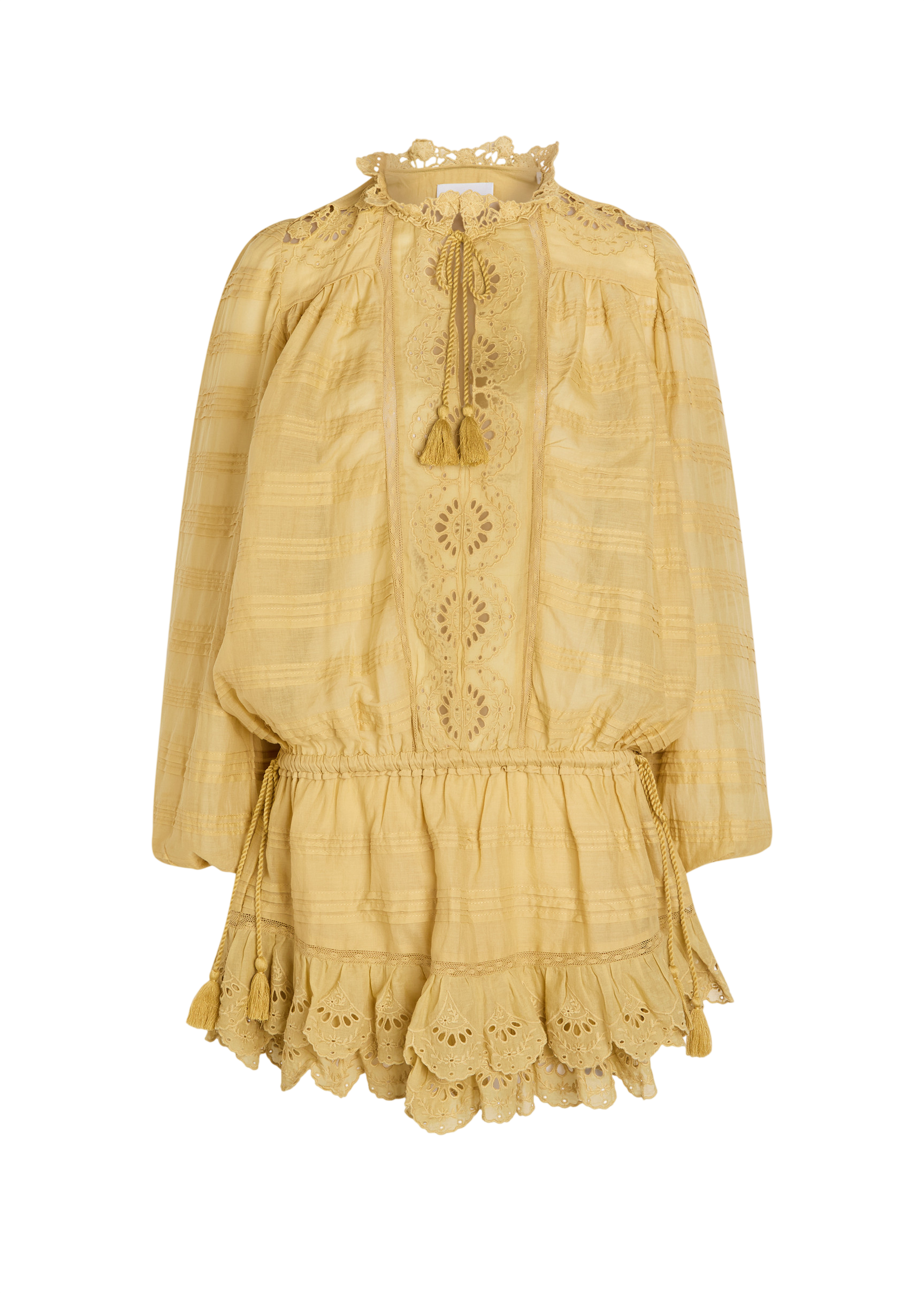 Preya embroidered cotton mini dress
