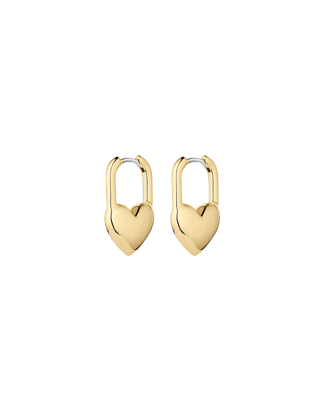 Heart Padlock Huggies