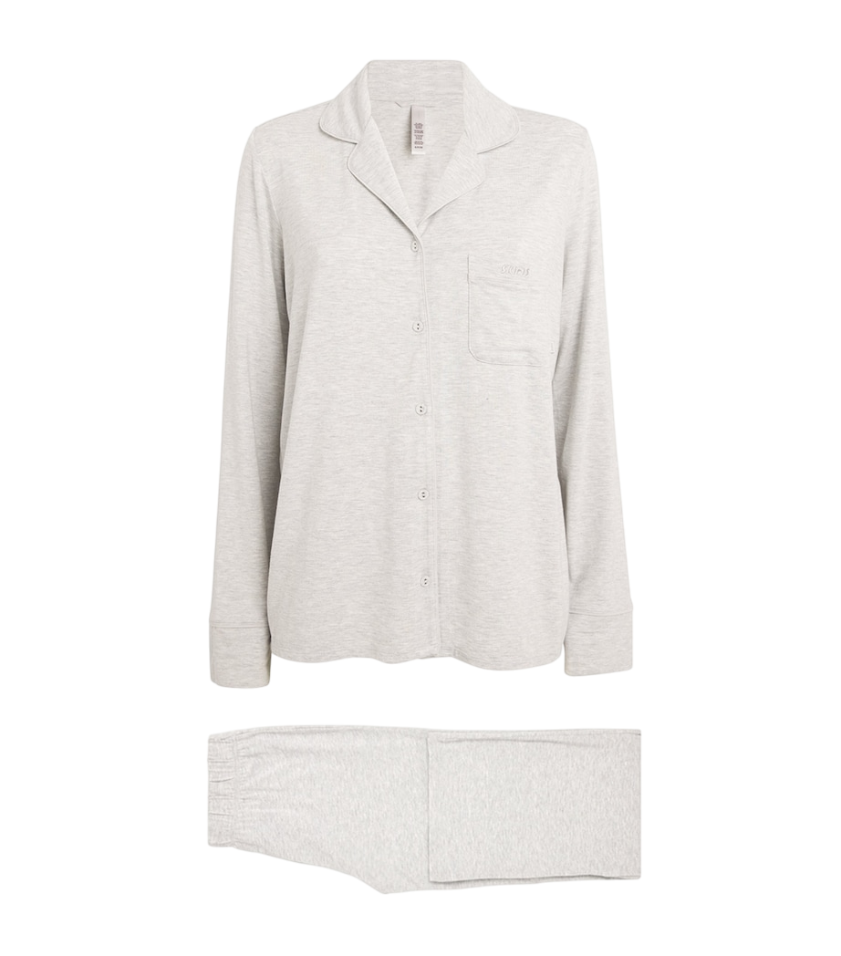 Grey Sleep Long-Sleeve Pyjama Set