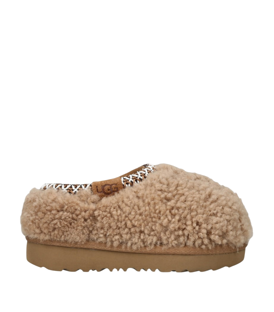 Brown Sheepskin Tasman Maxi Curly Slippers