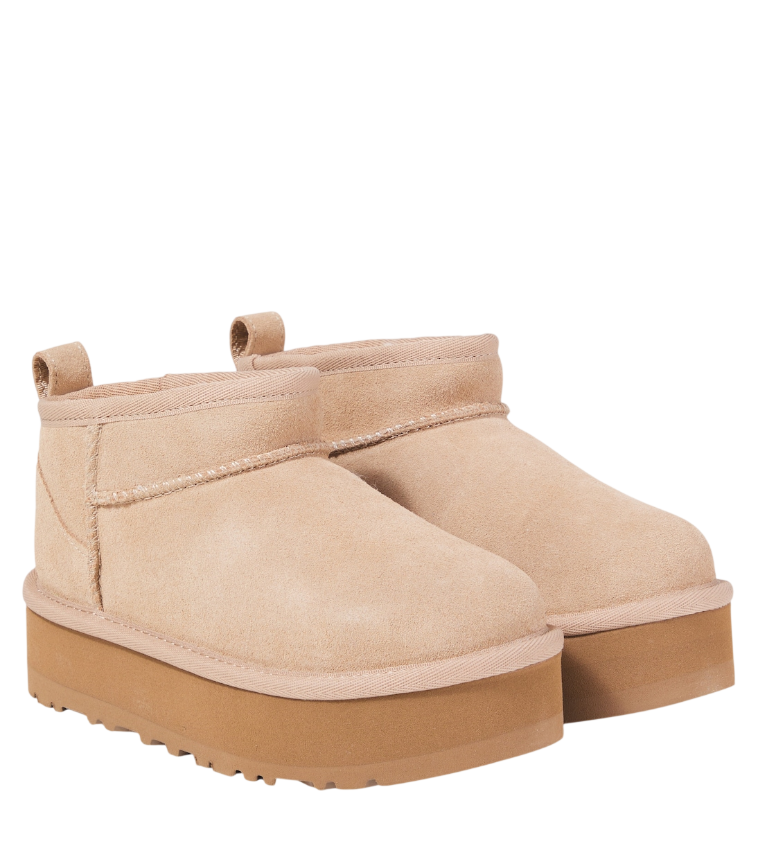 Classic Ultra Mini suede platform boots