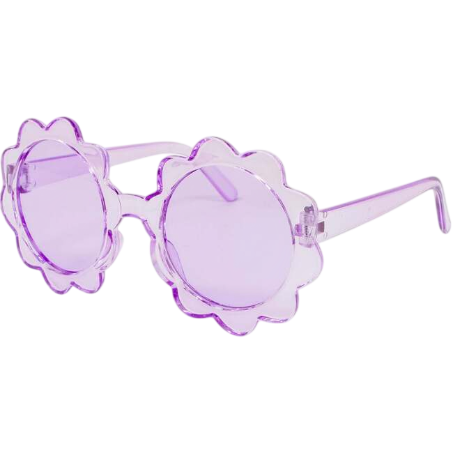 Kid's Transparent Petal Sunglasses, Purple