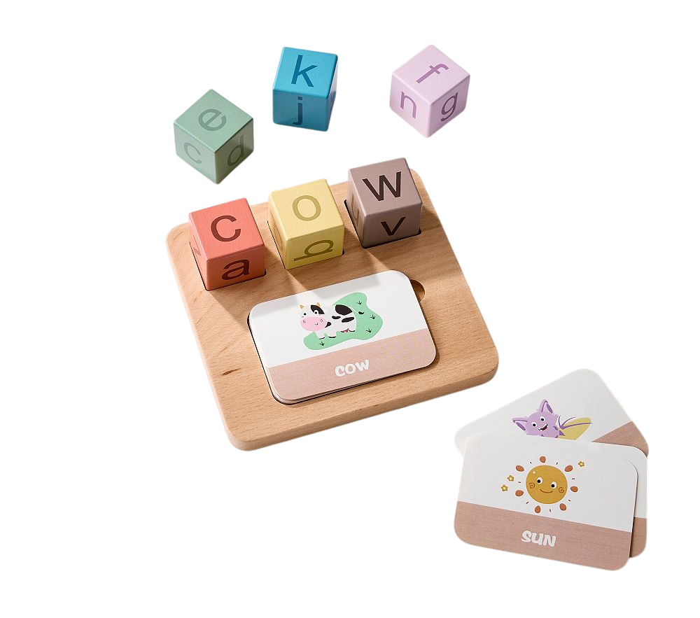 Learn To Toys: Spelling Toy with Blocks