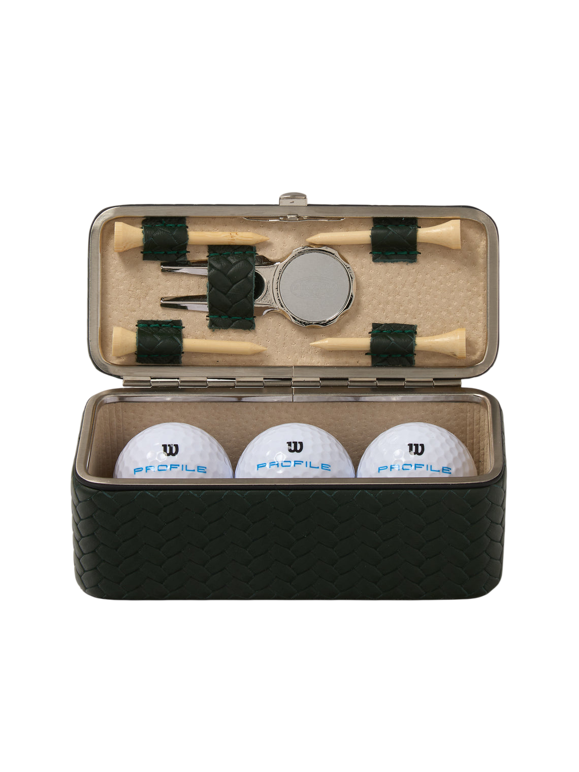 Woven Leather Golf Set