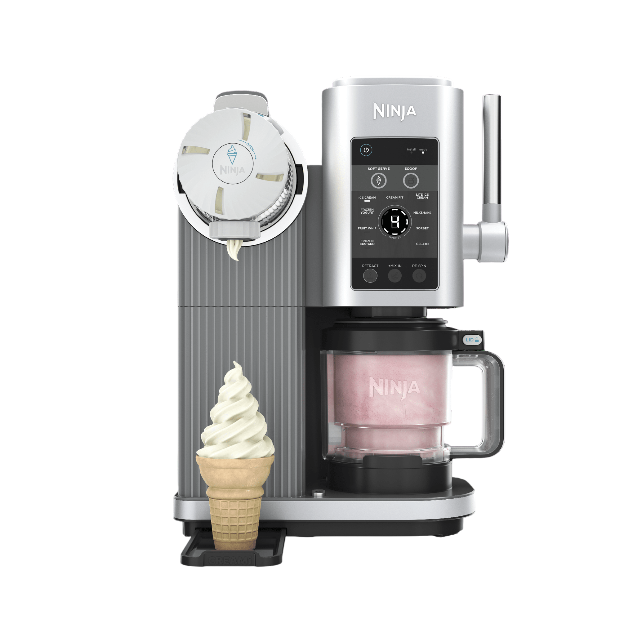 Ninja® CREAMi® Scoop & Swirl 13-in-1 Ice Cream and Soft Serve Maker