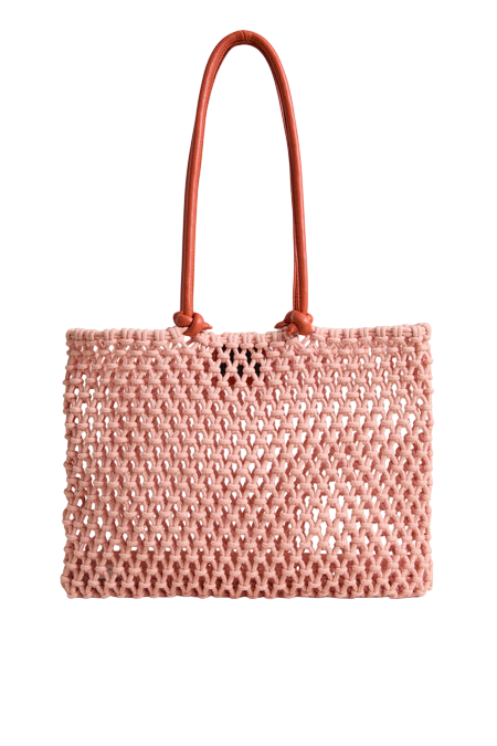 Blush with Bright Poppy Sandy Bag