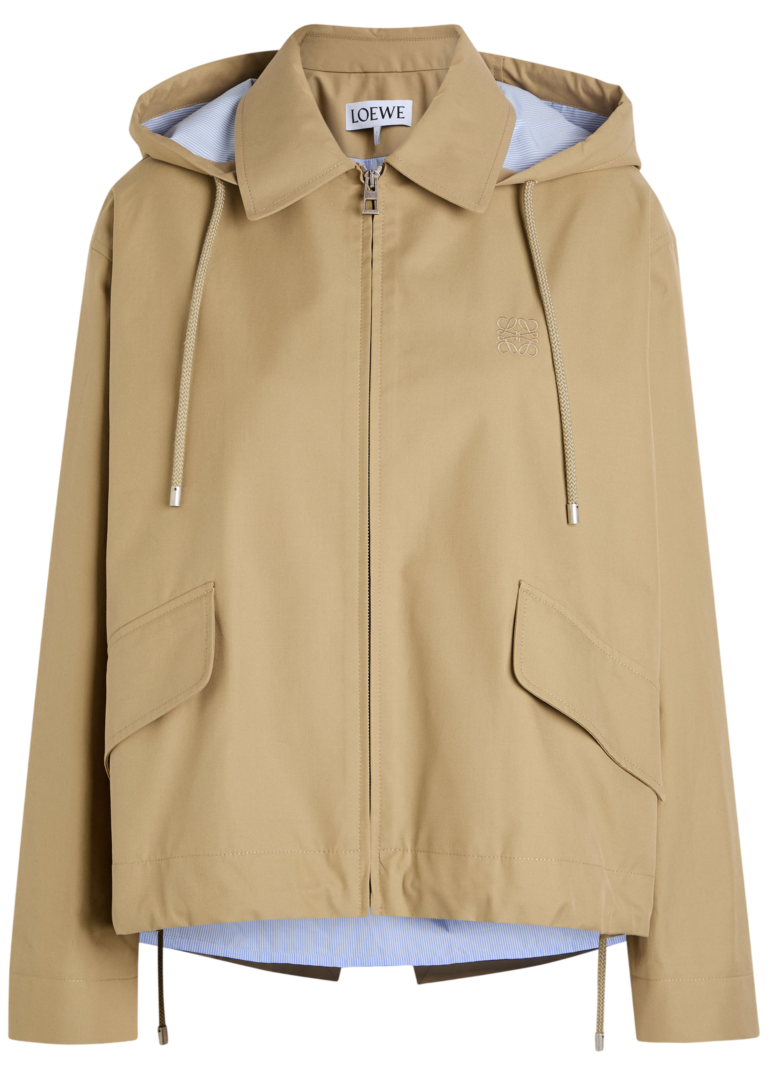 Hooded cotton jacket