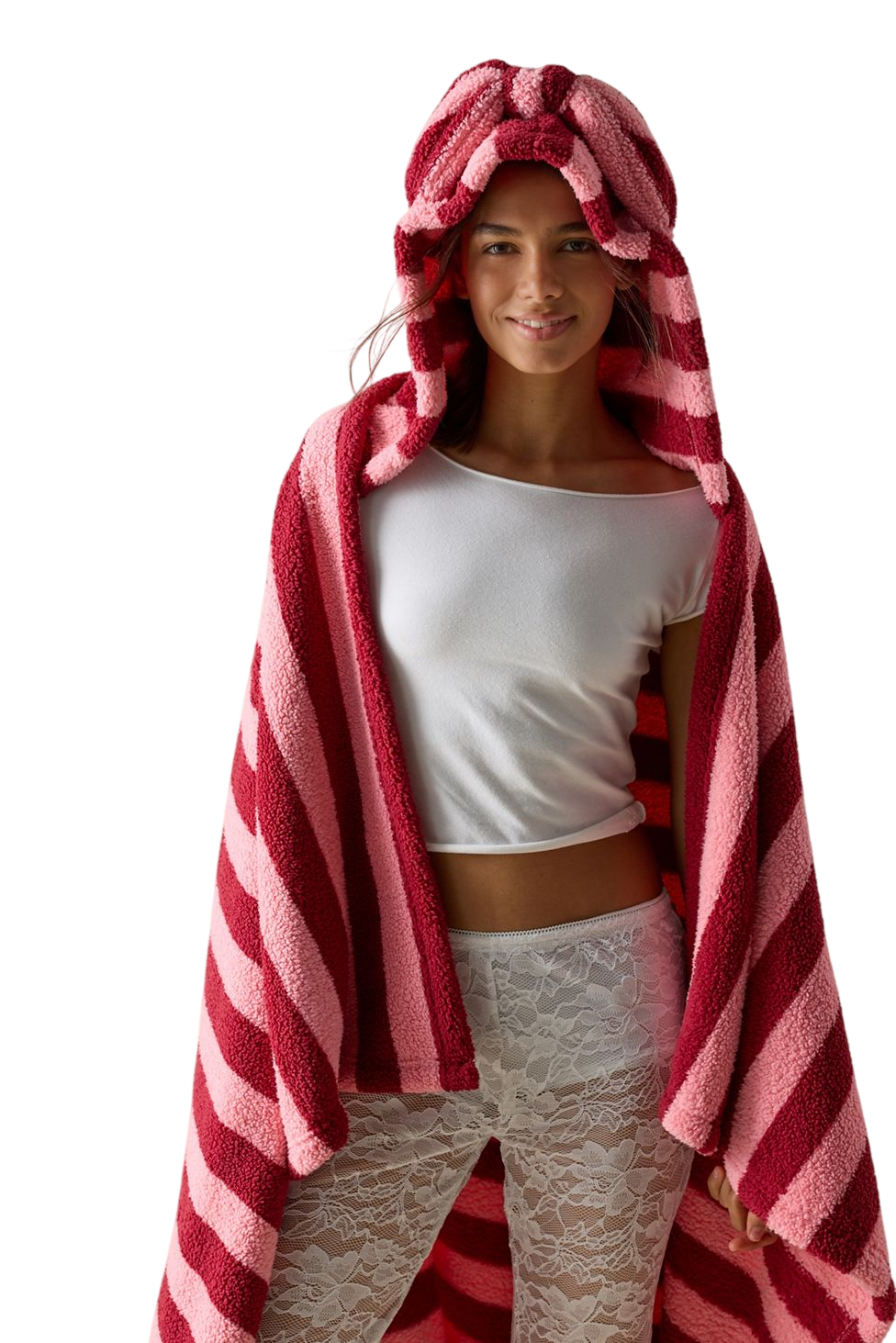 Animal Ears Fleece Throw Blanket