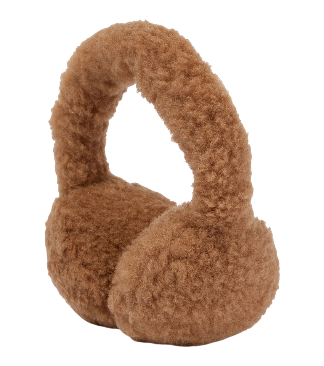 Camel hair and silk ear muffs