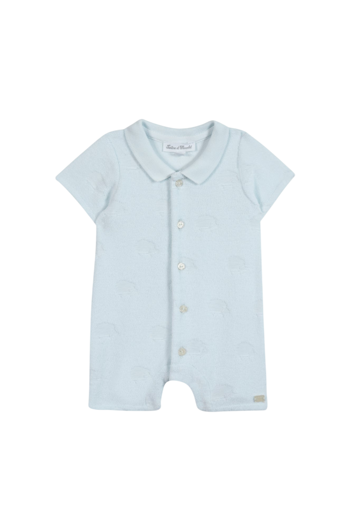 Jumpsuit short Sky cotton hedgehog pattern