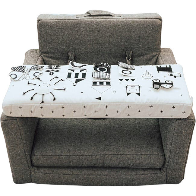 Happy Day (B&W) Square Chair