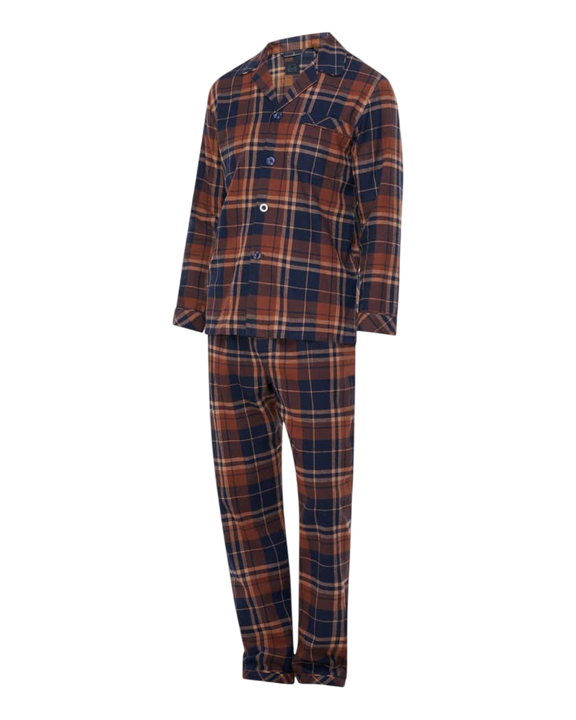 Men's Flannel Long Pajama Set