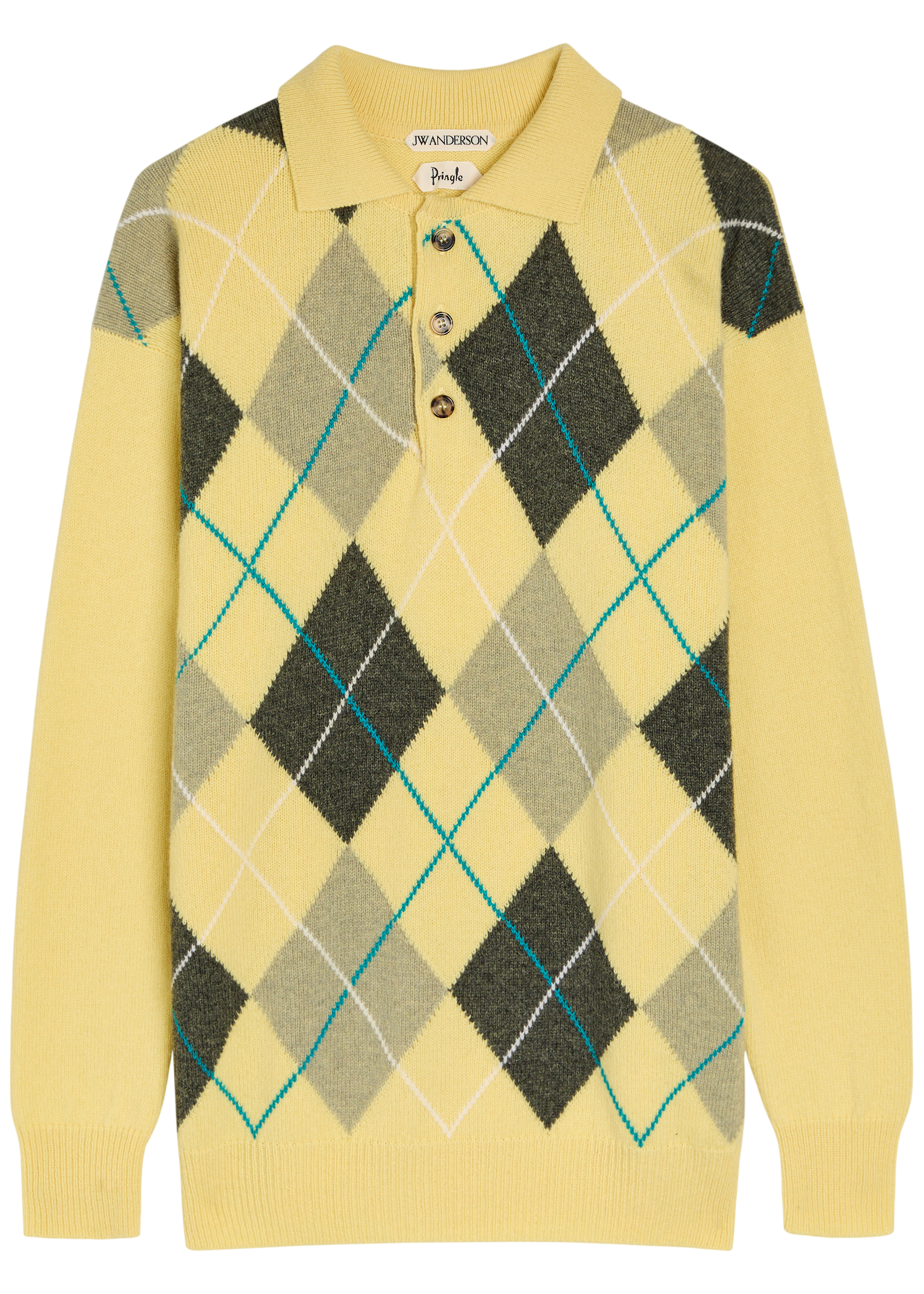 Pringle argle wool polo jumper