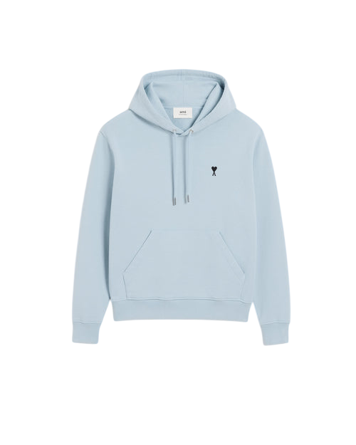 Blue Cotton Contrasted Ami De Coeur Hoodie