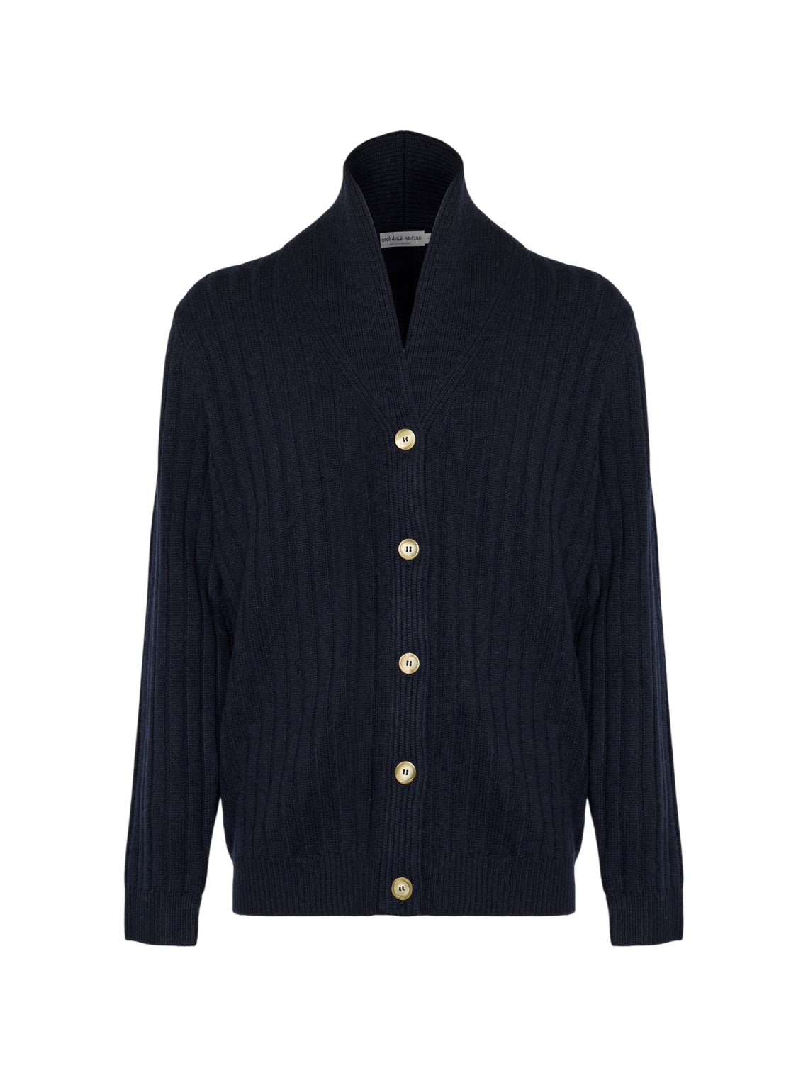 Denver Baby Goat Cashmere Stretch-Knit Cardigan