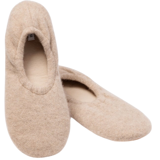 Cashmere Slippers, Beige