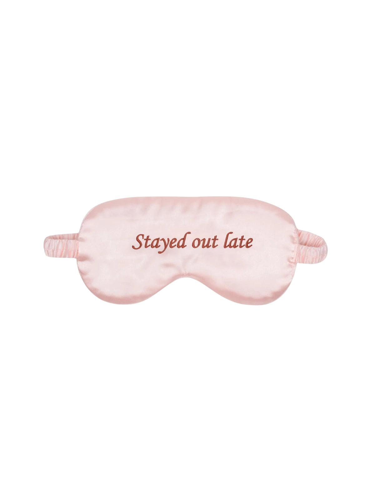 Personalised Pink Silk Eye Mask