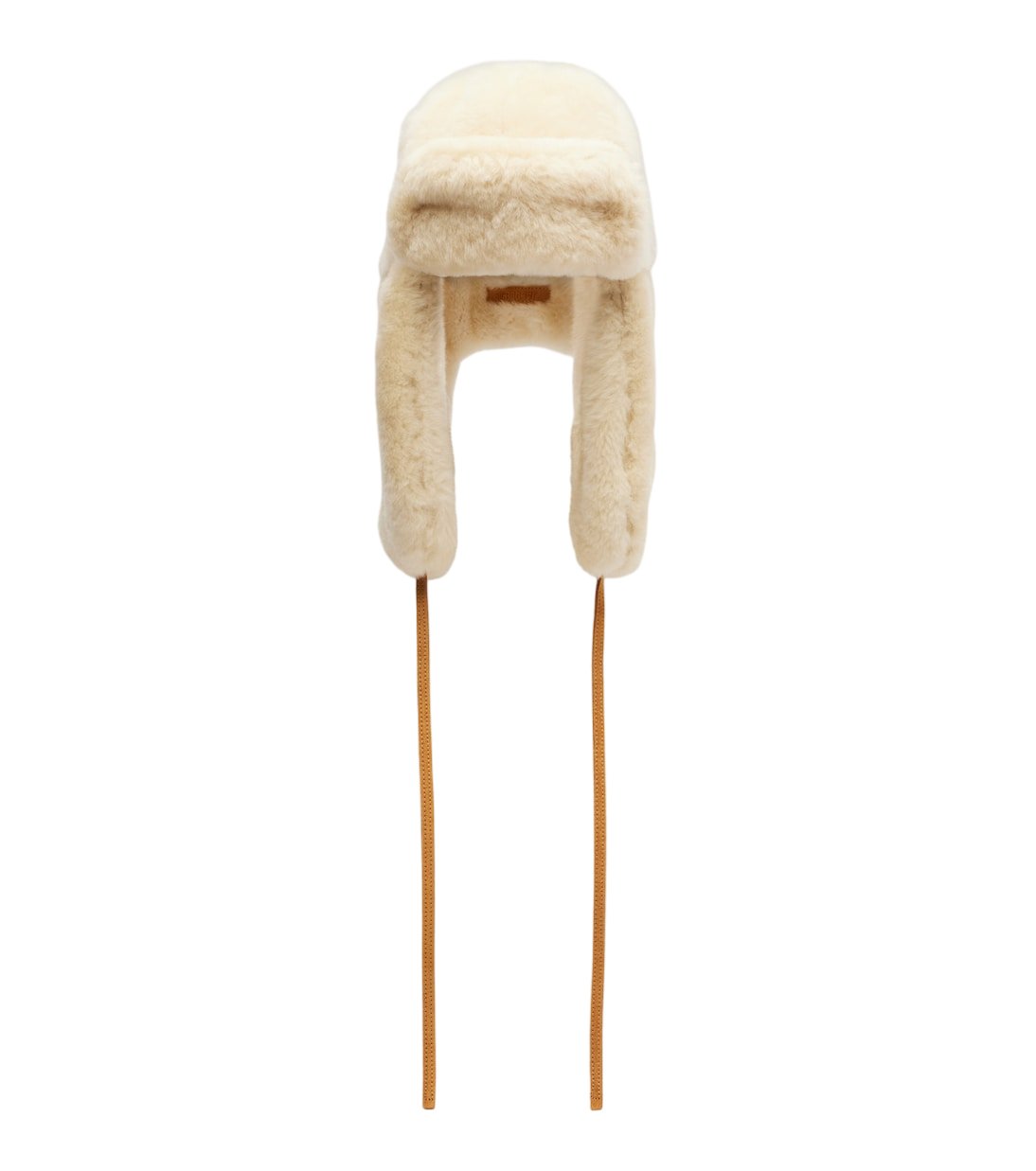 Chapka leather-trimmed shearling hat