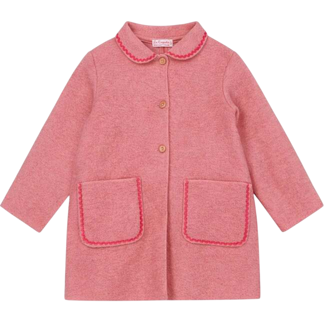 Pink Henrietta Girl Coat