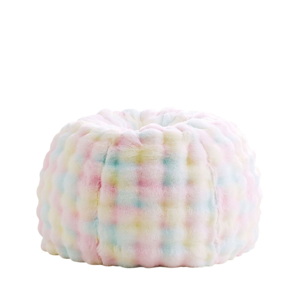 Marshmallow Faux Fur Tie-Dye Bean Bag Chair Collection