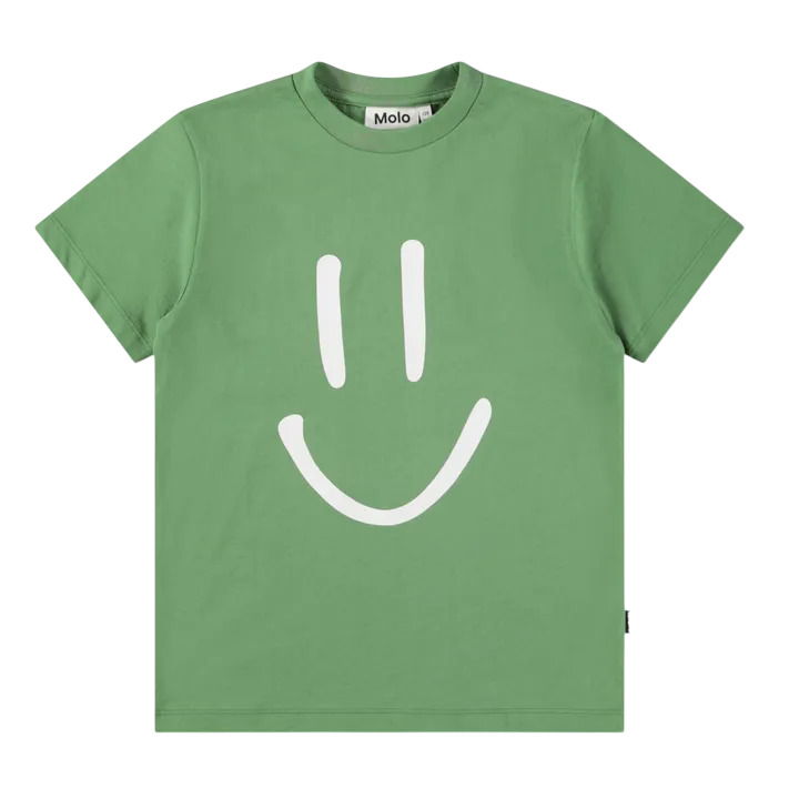 Roxo Smile organic cotton T-shirt | Green
