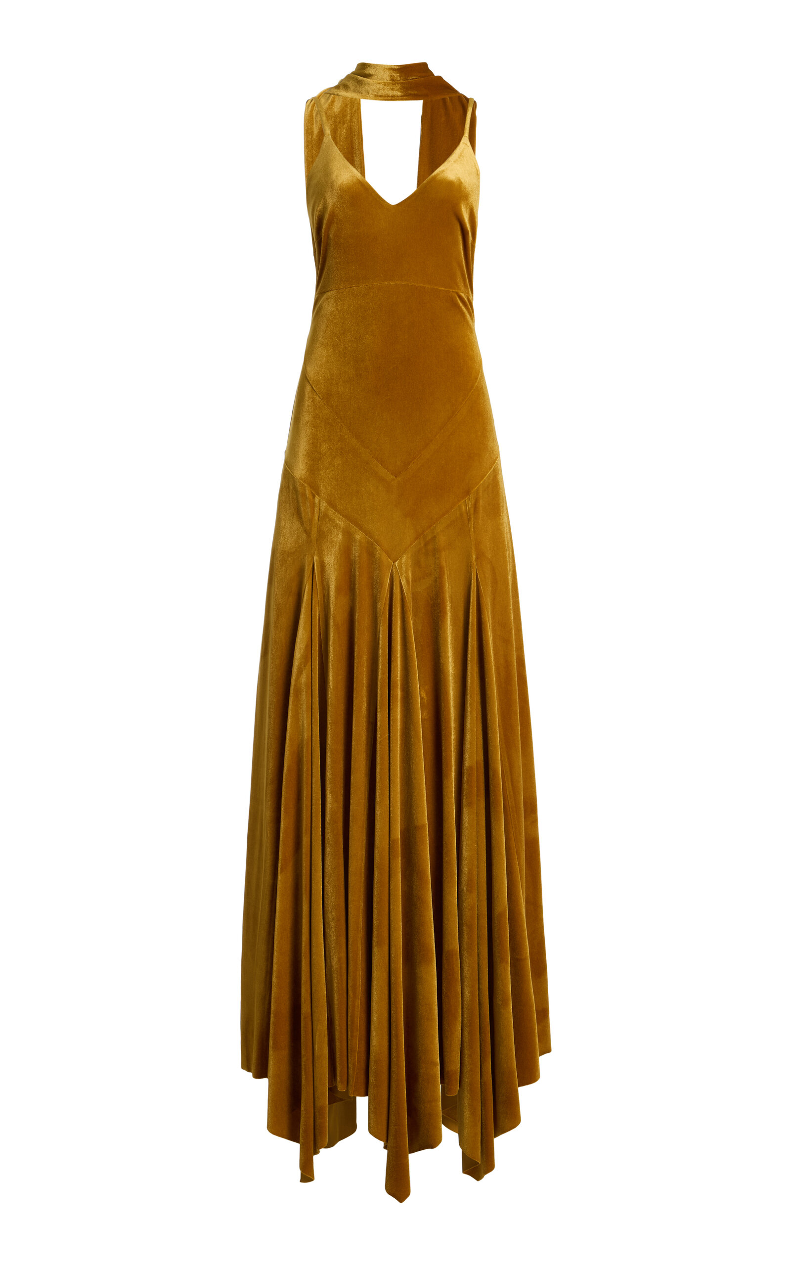 Exclusive Nyra Velvet Maxi Dress